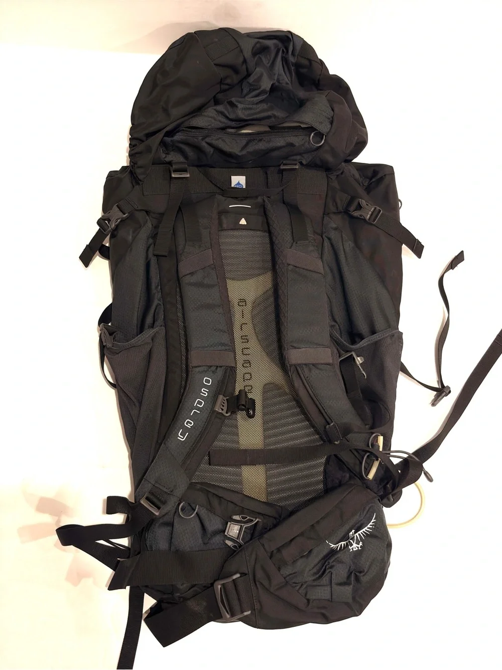 Osprey Kestrel 48 Black Men's Hiking Backpack M/L like new